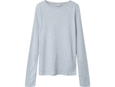 Name It light grey melange slim modal top